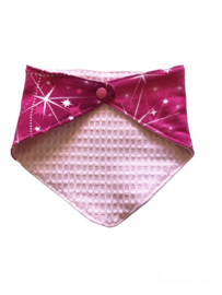 Sparkling slab met roze wafelkatoen
