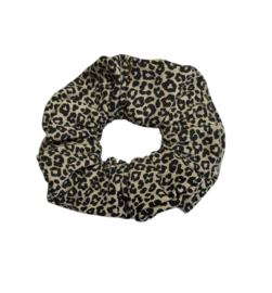 Scrunchie panter zand Maat M