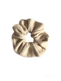 Scrunchie rib beige Maat L