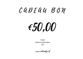 Cadeaubon €50,00