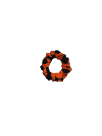 Scrunchie panter oranje Maat S