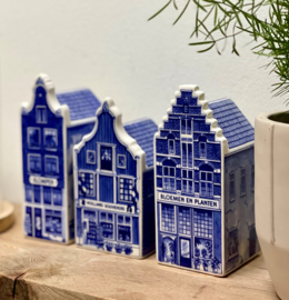 Grachtenhuisjes - Delfts blauw - set van 3