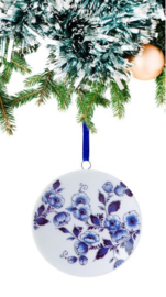Kersthanger - Delfts blauw bordje - Ø 6 cm