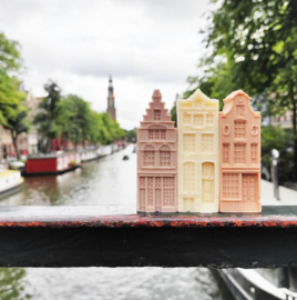 Handzeepjes - grachtenhuisjes - Herengracht (handmade)