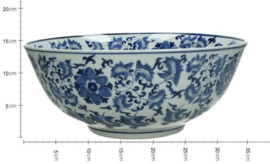 Decoratieve schaal - Delfts blauw - 35 cm