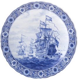 Delfts blauw wandbord - 7 Provinciën - Royal Delft - Ø 40 cm - Handgeschilderd
