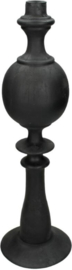 Zwarte kandelaar - 44 cm - incl. kaarsen