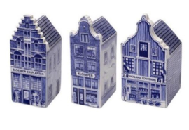 Grachtenhuisjes - Delfts blauw - set van 3