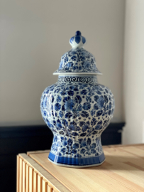 Delfts blauw pot met deksel - Royal Delft - 32 cm - handgeschilderd
