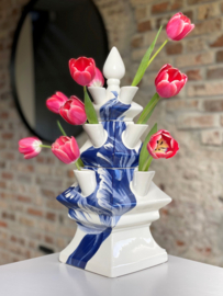 Tulpenvaas Delfts blauw - 33 cm - Janny van der Heijden