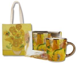 Van Gogh Mokken - Set van 2 - Zonnebloemen - 250 ml - Cadeaupakket