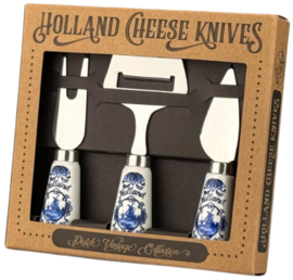 Kaasmesjes - 3 stuks - Delfts blauw