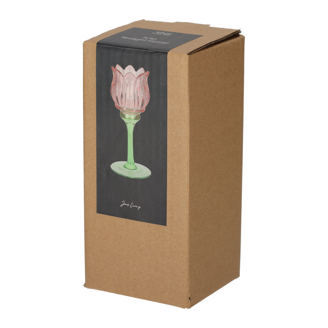 Tulp op voet - Waxinelichthouder - 17 cm