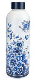 Drinkfles RVS - 500 ml - Delfts blauw
