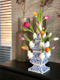 Delfts blauwe tulpenvaas - groot - 40 cm