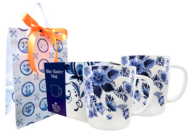 Grote Mokken - set van 2 - Royal Delft - 400 ml - Delfts blauw