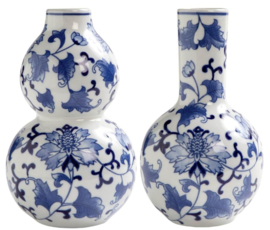 Delfts blauwe Vaasjes - Set van 2 - 20 cm - &Klevering