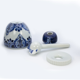 Proud Mary Delfts blauw - Flower - Royal Delft - 30 cm - handgemaakt