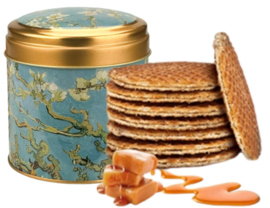 Stroopwafels in blik - Amandelbloesem