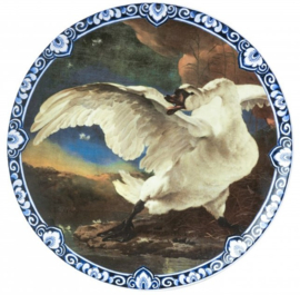 Wandbord De Bedreigde Zwaan - Ø 31 cm