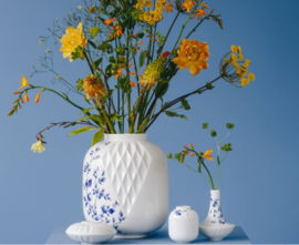 Bloemenvaas Blauw Vouw - 25 cm