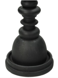 Zwarte kandelaar - 50 cm - incl. kaarsen