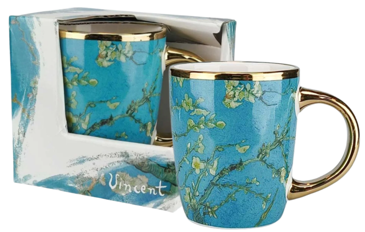 Koffiekopjes Set van 2 - Amandelbloesem - 150 ml
