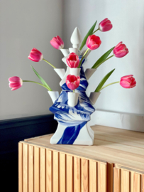 Tulpenvaas Delfts blauw - 33 cm - Janny van der Heijden