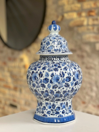 Delfts blauw pot met deksel - Royal Delft - 32 cm - handgeschilderd