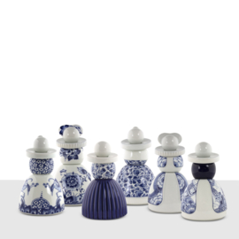 Proud Mary Delfts blauw - Pauwen - Royal Delft - 17 cm - nr. 1