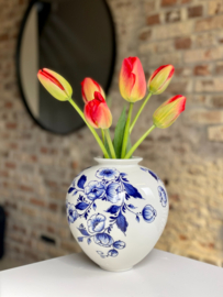 Bolvaas groot -  Delfts blauw - 20 cm