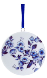 Kersthanger - Delfts blauw bordje - Ø 6 cm