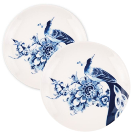 Royal Delft - Ontbijtbord - Peacock Symphony - Ø 21,5 cm - Set van 2