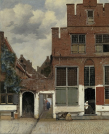 Het straatje van Vermeer - Waxinelichthouder - 11 cm