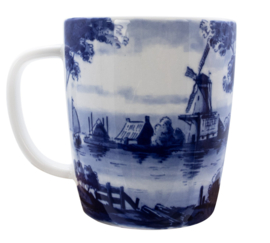 Grote Mokken - set van 2 - Royal Delft - 400 ml - Hollands landschap