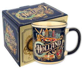 Hollands cadeaupakket met 2 Mokken en Lekkernijen