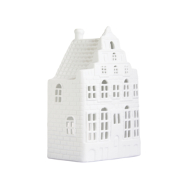 Waxinelichthouder Grachtenhuis - Trapgevel - 16 cm