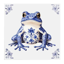 Tegeltje Delfts blauw