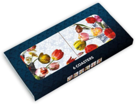 Onderzetters - Tulpenvaas - Set van 6