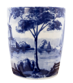 Grote Mokken - set van 2 - Royal Delft - 400 ml - Hollands landschap