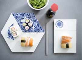 Sushi servies Delfts blauw - Royal Delft