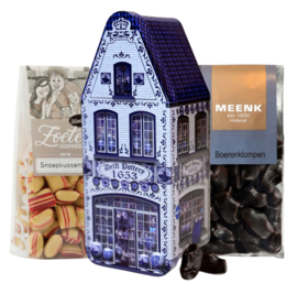 Oud Hollands snoep & Drop - Luxe blik Delfts blauw
