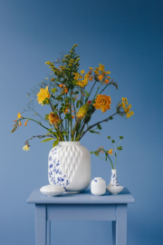 Bloemenvaas Blauw Vouw - 25 cm