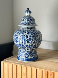 Delfts blauw pot met deksel - Royal Delft - 32 cm - handgeschilderd