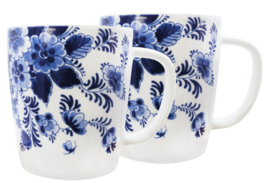 Grote Mokken - set van 2 - Royal Delft - 400 ml - Delfts blauw