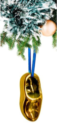 Kersthanger - gouden klomp - 6 cm