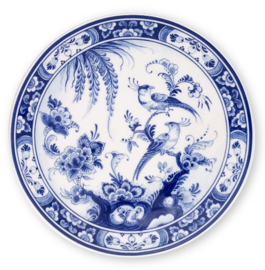 Delfts blauw Wandbord - Royal Delft - Vogels - Ø 20 cm