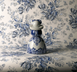 Proud Mary Delfts blauw - Flower - Royal Delft - 30 cm - handgemaakt