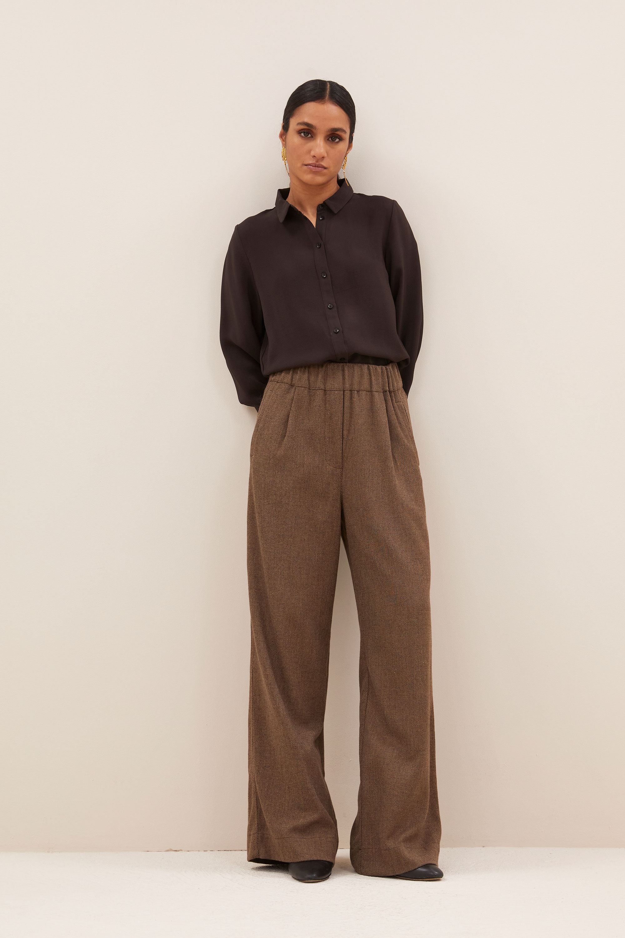By Bar benji tweed pants latte