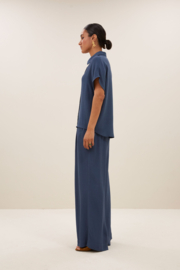 By Bar karly viscose blouse | opal blue